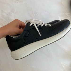 ECCO black leather sneakers